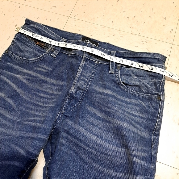 Jack & Jones | Men's off grey /Blue Jeans slim fit - Picture 9 of 10